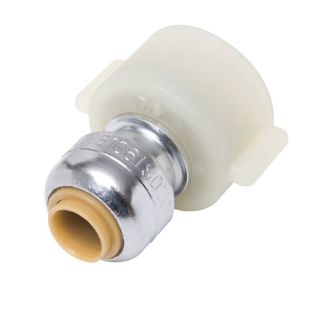 Sharkbite SharkBite Push to Connect 1/4 in. Push X 1/2 in. D FPT Brass Faucet Connector U3525LFA